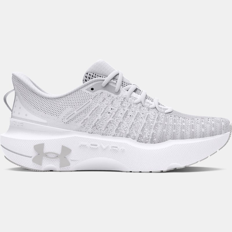 Women's  Under Armour  Infinite Elite Running Shoes White / Distant Gray / Halo Gray 4.5